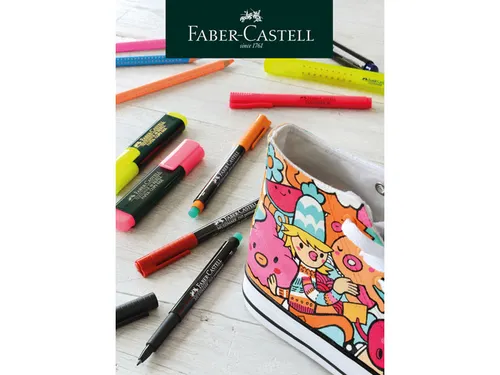 Markeerstift Faber-Castell 38 etui 4 stuks