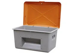 strooigoedbak,400l,HxBxD 670x1210x820mm,GVK,grijs,deksel oranje