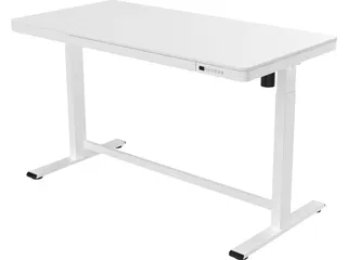 Zit-Sta Werkplek 140cm Kunststof Wit Blad Elektrisch Verstelbaar - 1