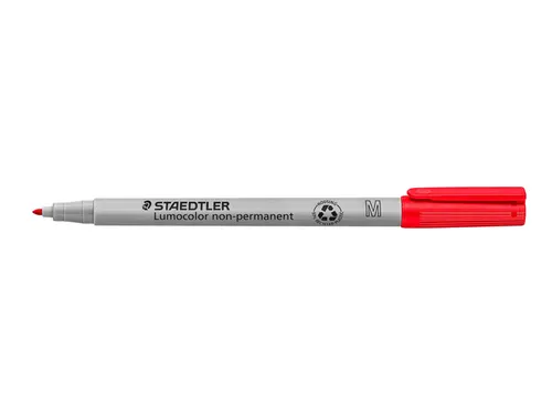 Viltstift Staedtler OHP Lumocolor 315 non permanent M 1.0mm Rood