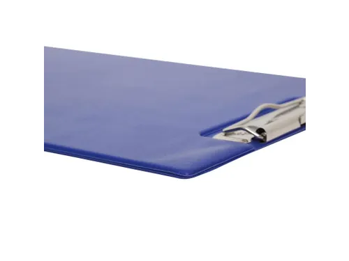 Klembordmap MAUL A4 staand PVC met penlus en insteek blauw