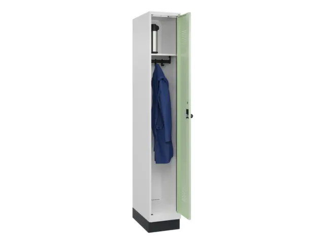 locker,HxBxD 1950x300x500mm,1vak,vak B 300mm,draaigrendel,sokkel