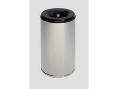 prullenmand RVS zelfblussend 50 liter HxØ 520x375mm kop zwart