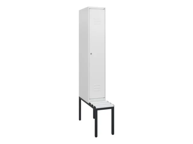 Armoire vestiaire avec banc HxlxP 1950x300x815mm 1compart.