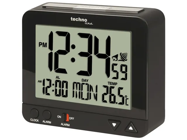 Wekker Technoline WT 195 95x80x32mm zwart