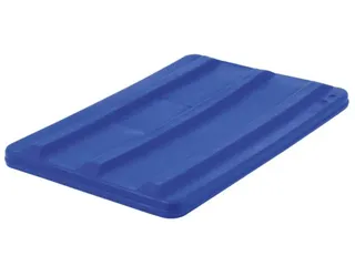 Deksel Voor Verrijdbare Rechthoekige Bak 135 Liter Blauw - 1