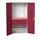 Systeemkast 2000x1050x550mm 1xlegbord 3laden RAL7035+RAL3004