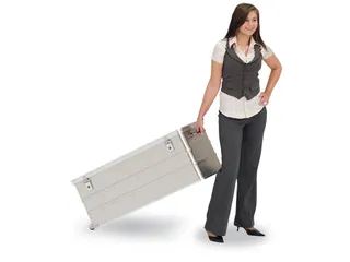 Aluminium Flightcase Hxlxb 373X950X385Mm 105L Stapelbaar 2Bokwielen - 2