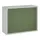 Hangkast 600x800x300mm 1 Verstelbaar Legbord Ral 7035 Front Ral 6011