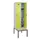 locker met bank,HxBxD 2120x600x815mm,2vak,vak B 300mm,draaigrendel