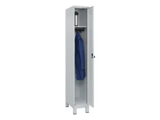 locker,HxBxD 1950x300x500mm,1vak,vak B 300mm,draaigrendel,voeten - 1