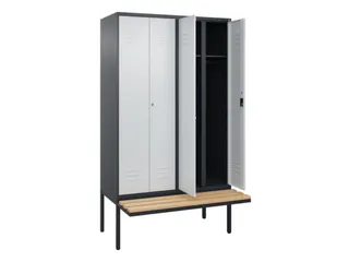 locker voor scheiding van kleding,HxBxD 2120x1200x815mm,4vak - 2