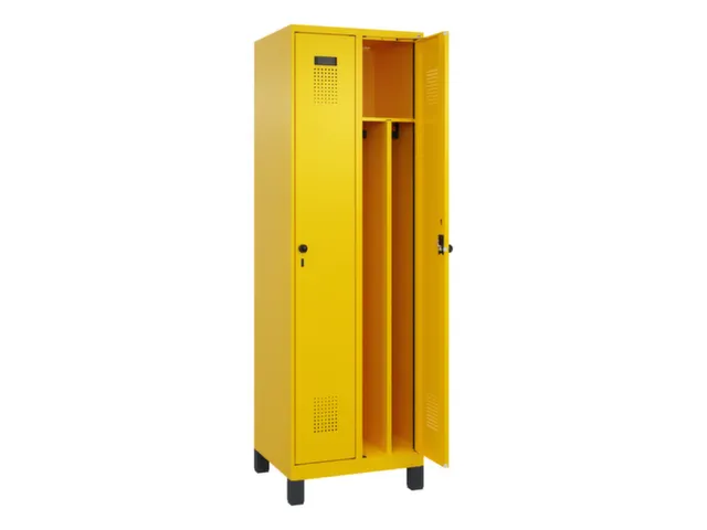 locker voor scheiding van kleding,HxBxD 1950x600x500mm,2vak