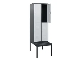 Dubbeldekse dekenkist,HxBxD 1950x600x815mm,2x2vak.,vak B 300mm - 2