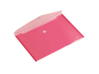 Enveloptas HF2 A4 335x240mm dwars PP transparant rood - 1