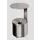 Wandasbak 2.4 liter HxØ 310x155mm Rvs Met Overkapping Rvs