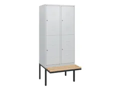 Dubbeldekse dekenkist,HxBxD 1950x800x815mm,2x2vak.,vak B 400mm