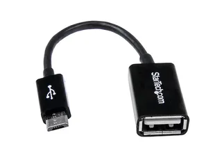 Micro USB naar USB OTG adapter - M/F - 12 cm USB kabel - 1