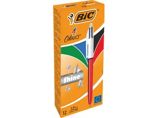 Colours Shine 4-kleurenbalpen medium lichaam rood - 1