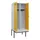 locker met bank,voor scheiding van kleding,HxBxD 2120x800x815mm,2vak