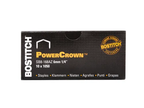Nieten Bostitch B8 staal SB8 6mm gebogen rug 1050 stuks