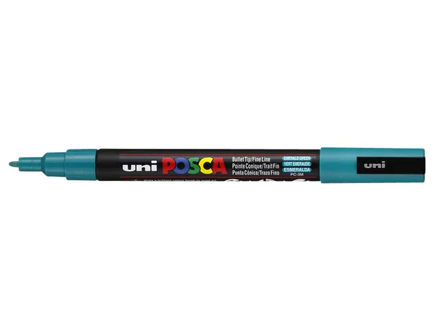 Verfstift Posca PC3M Fijne punt 0,9-1,3mm Emeraldgroen