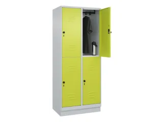 dubbeldekse locker,HxBxD 1950x800x500mm,2x2vak.,vak B 400mm - 3