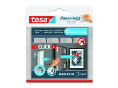 Kleefstip tesa Powerstrips Click Medium 16 paar wit