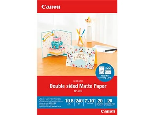 Canon MP-101D dubbelzijdig mat papier, 7 x 10 inch, 20 vel