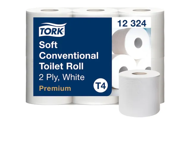 Tork 12324 Premium Toiletpapier Rol T4 2-Laags 396 vel Wit