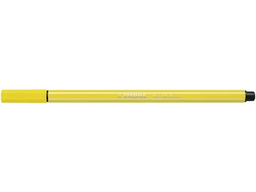 Viltstift STABILO Pen 68/024 medium neon geel