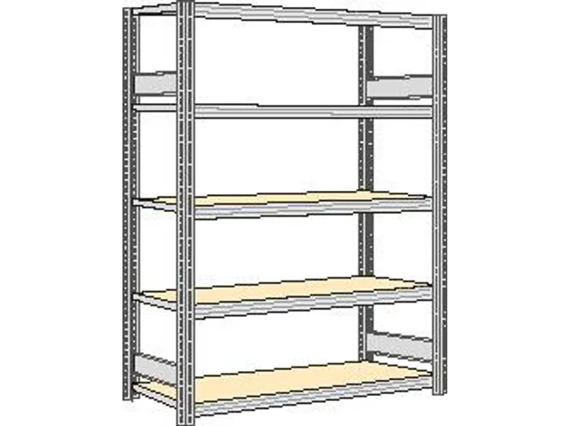 magazijnstelling,grondveld,HxBxD 2000x1751x426mm,vakl. 250kg
