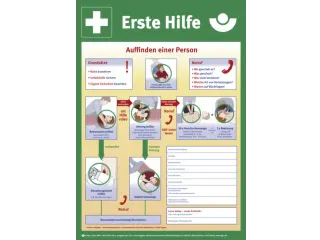 EHBO-bord,poster v. Duitse bedrijfsvereniging,gebruiksaanwijzing EHBO - 1