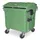 Vuilcontainers,1100l,romp HDPE groen,HxBxD 1460x1370x1210mm