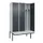 locker met bank,voor scheiding van kleding,HxBxD 2120x1200x815mm,3vak