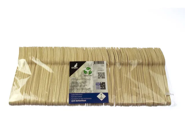 Fourchette bois Kangaro 200 pièces 160mm biodégradable