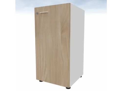 kantoorkast,HxBxD 860x430x450mm,1xhouten vloer,2ordnerhoogte,romp wit
