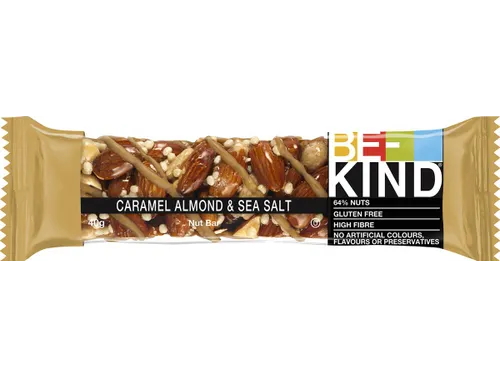 Be-Kind reep Caramel Almond & Sea Salt 40 g 12 stuks
