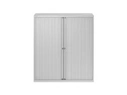 EuroTambour roldeurkast lichtgrijs 3 legborden 133x120x43cm