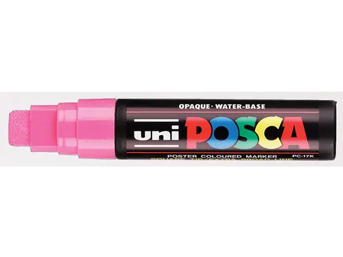 Verfstift Posca PC17K Extra Brede punt 15mm rechthoek roze