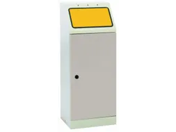 afvalverzamelaar zelfblussend 1x45 liter 1000x400x300mm Geel
