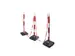 set kettingstaanders,4xpalen,4xvoet,4xketting,paal HxØ 930x40mm