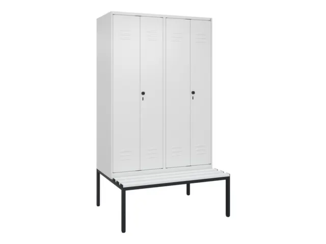locker voor scheiding van kleding,HxBxD 2120x1200x815mm,4vak