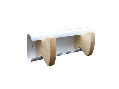 Unilux Wandkapstok Aurora Wit Beukenhout 2 haken