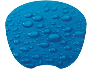 Muismat Ultra Dun Antislip Regendruppels Blauw - 3