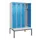 locker met bank,voor scheiding van kleding,HxBxD 2120x1200x815mm,4vak