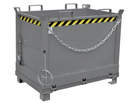 benne à fond ouvrant HxLxl 845x840x1245mm 0 5m³ Œillets de grue