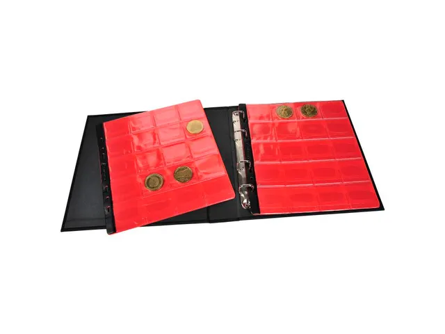 Ringmap 100 penninge n 24,5x25cm blauw