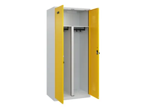 PBM-locker,HxBxD 1850x800x500mm,2vak,vak B 400mm,draaigrendel