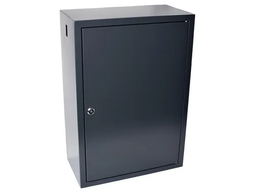 Sleutelkast Pavo deluxe 300 haken 530x380x220mm cilinderslot grijs
